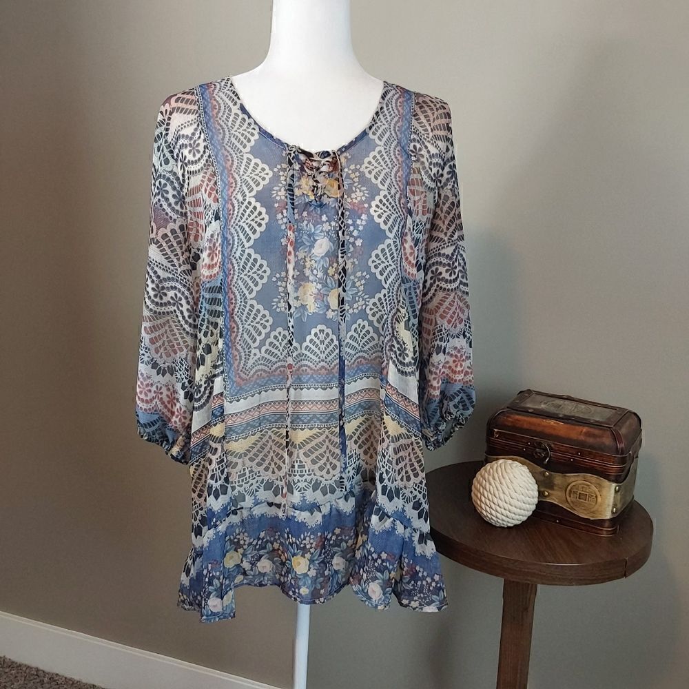 Unity World Wear Tunic/Top Sz L Lightweight